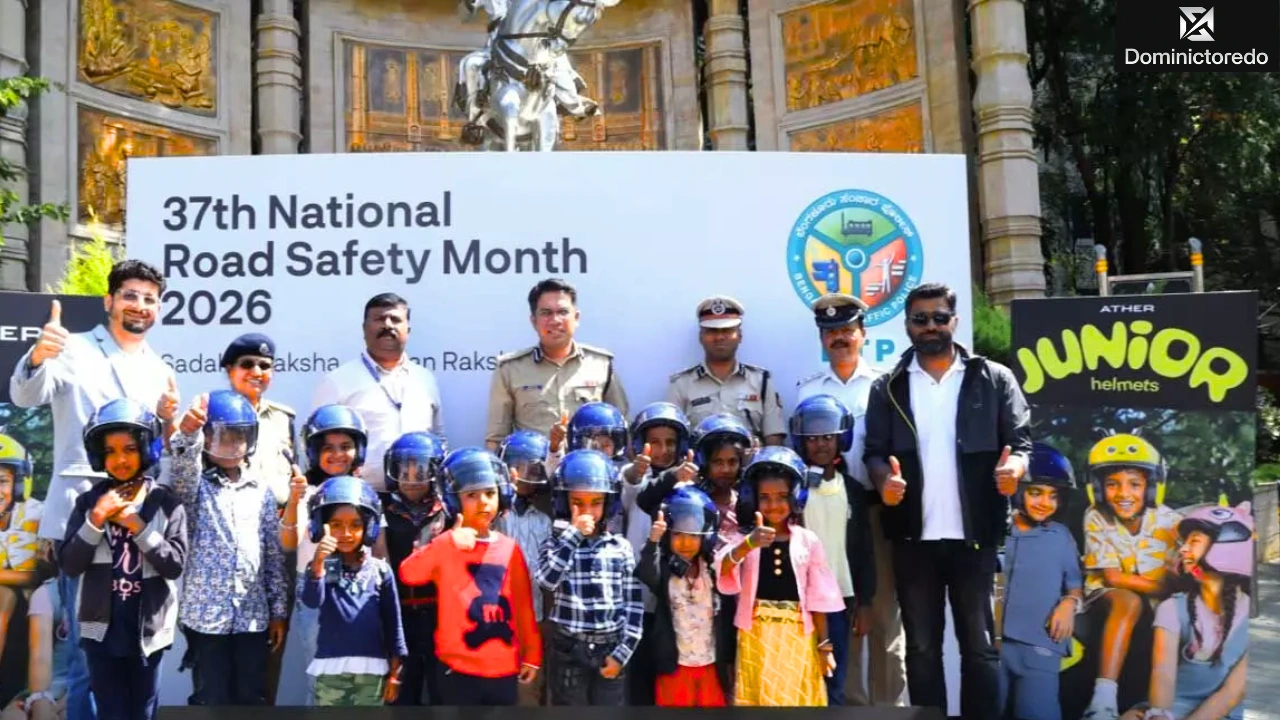 Ather Energy Distributes 100 Ather Junior Helmets to Bengaluru Traffic Police to Promote Child Road Safety