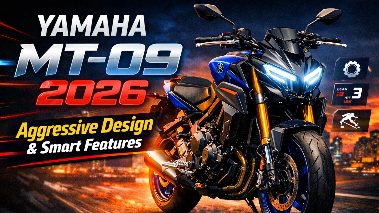 Yamaha MT-09 2026 Revealed: Sharper Design, CP3 Power, and Intelligent Rider Tech.
